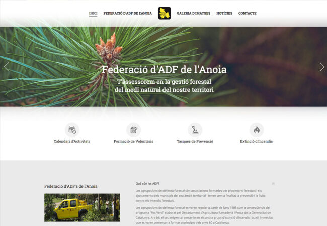 nova_web Nova Pàgina Web de la Federació d'ADF's de l'Anoia